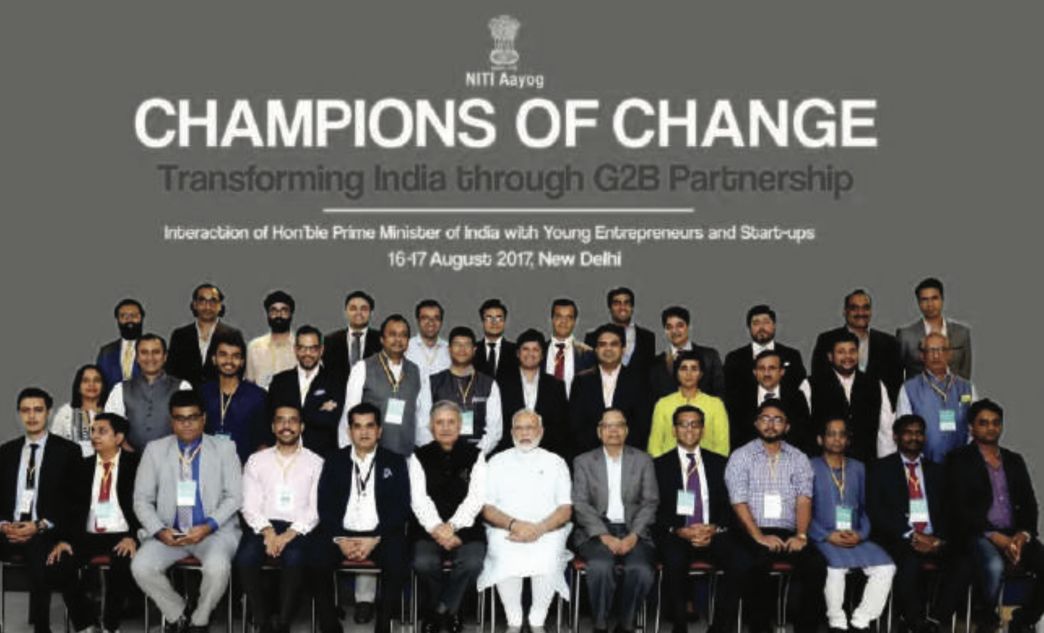 NITI Aayog Champions of Change 2017