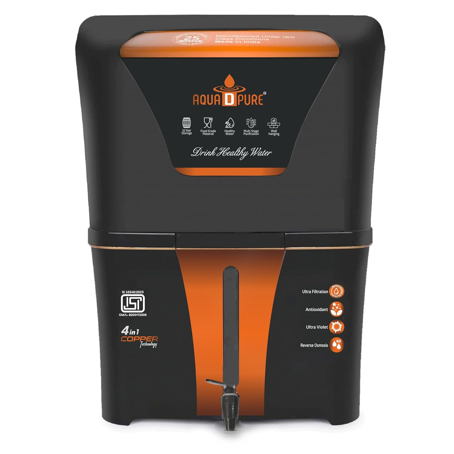 AQUA D PURE Copper RO Water Purifier